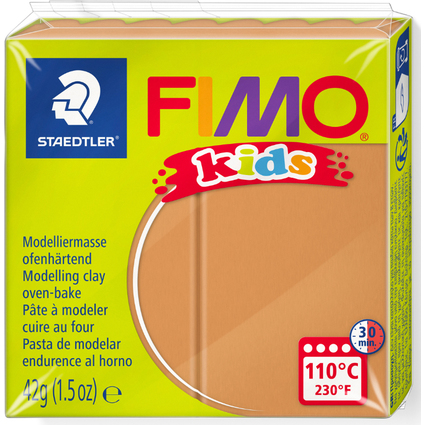 FIMO kids Modelliermasse, ofenhrtend, hellbraun, 42 g