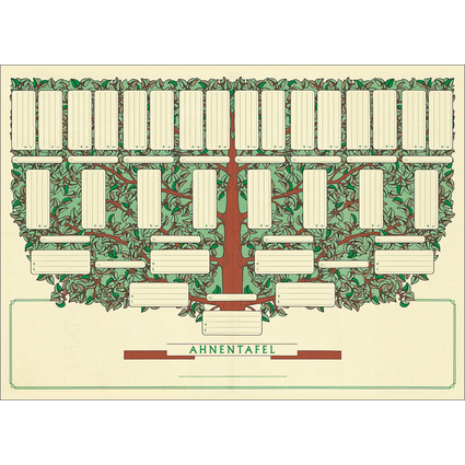 RNK Verlag Schmuck-Ahnentafel "Kleiner Baum", DIN A3 quer
