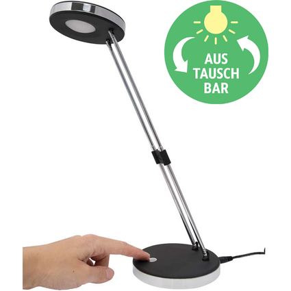 MAUL LED-Tischleuchte MAULpuck, Standfu, schwarz