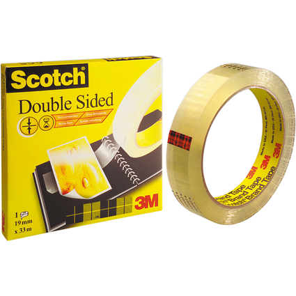 3M Scotch doppelseitiger Klebefilm 665, 12 mm x 32,9 m