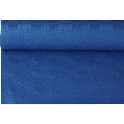 PAPSTAR Damast-Tischtuch, (B)1,2 x (L)8 m, dunkelblau