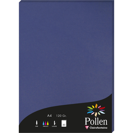 Pollen by Clairefontaine Papier DIN A4, nachtblau