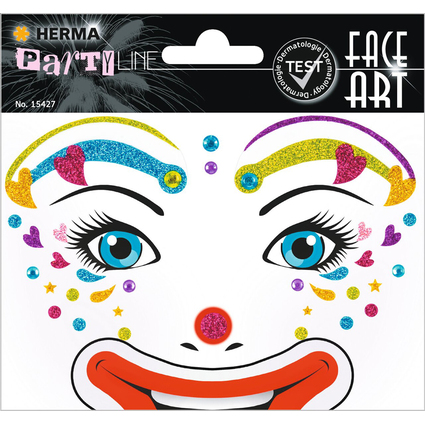 HERMA Face Art Sticker Gesichter "Clown Lotta"