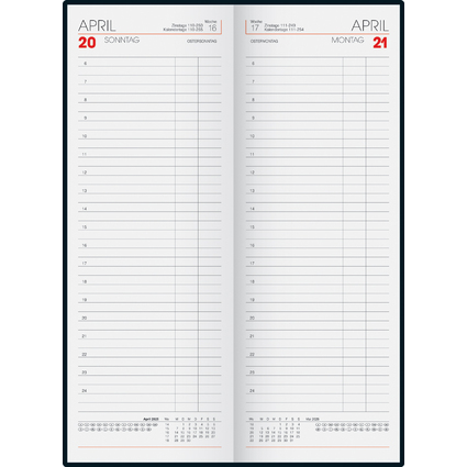 Glocken Tischkalender "Tagebuch", 2025, beige