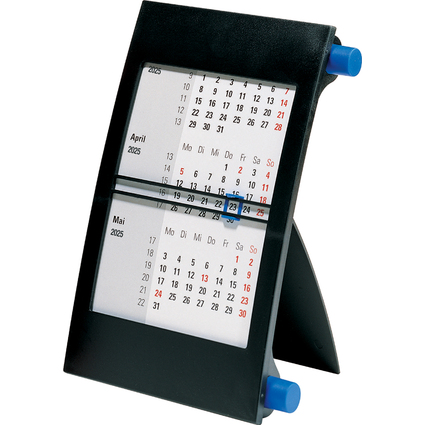 rido id Tischkalender "3-Monatskalender" 2025/2026, blau