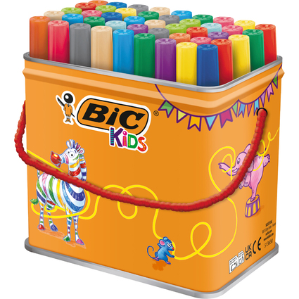 BIC KIDS Fasermaler Visacolor XL ecolutions, 48er Box