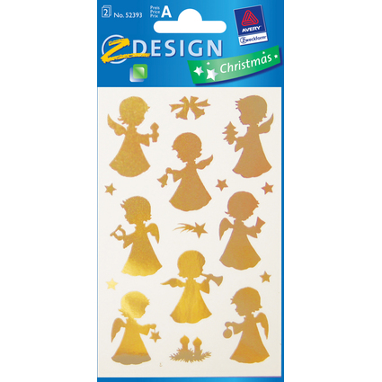 AVERY Zweckform ZDesign Weihnachts-Sticker "Goldengel"