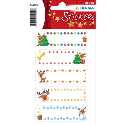 HERMA Weihnachts-Geschenkesticker DECOR "Little Rudolph"