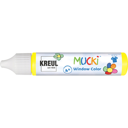 KREUL Window Color Pen "MUCKI", gelb, 29 ml