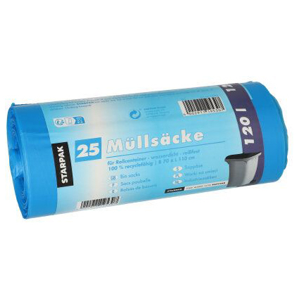 STARPAK Mllscke HDPE, 120 Liter, blau