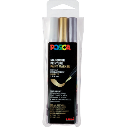 POSCA Pigmentmarker PCF-350, 3er Etui