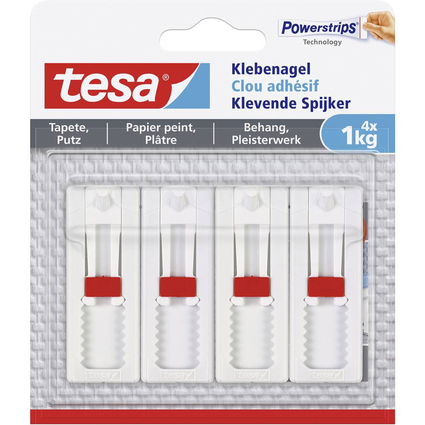 tesa Powerstrips Klebenagel fr Tapete und Putz, 1,0 kg