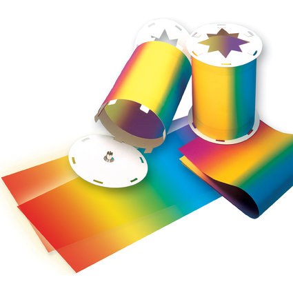 folia Regenbogen-Transparentpapierzuschnitte, 220 x 510 mm