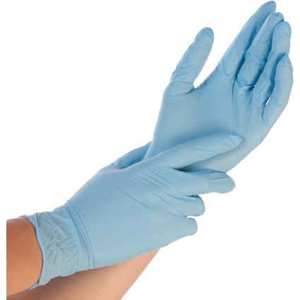 HYGONORM Nitril-Handschuh "SAFE LIGHT", XXL, blau, puderfrei
