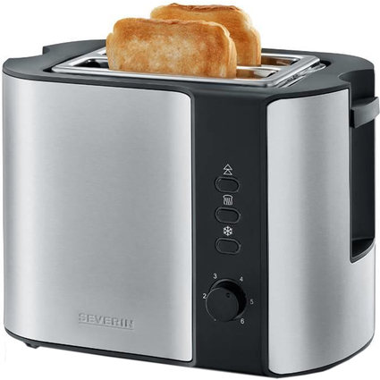 SEVERIN 2-Scheiben-Toaster AT 2589, Edelstahl / schwarz