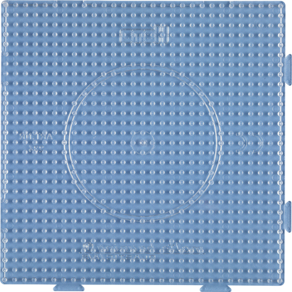 Hama Stiftplatte "groes Quadrat", transparent