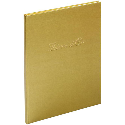EXACOMPTA Gstebuch "Livre d'Or", 270 x 220 mm, gold