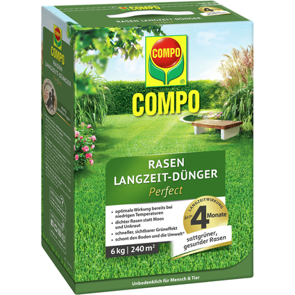 COMPO FLORANID Rasen Langzeit-Dnger, 6 kg fr 240 qm