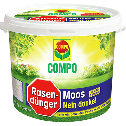 COMPO Rasendnger Moos - Nein danke!, 7,5 kg fr 300 qm