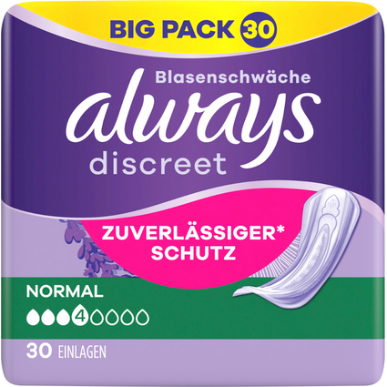 always discreet Inkontinenz-Einlage Normal Big Pack