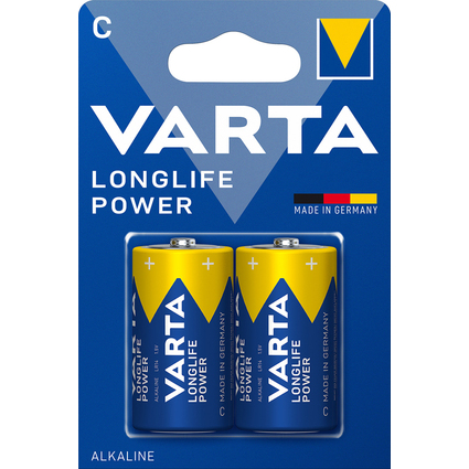 VARTA Alkaline Batterie Longlife Power, Baby (C/LR14)