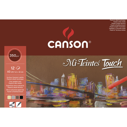 CANSON Zeichenpapier-Block "Mi-Teintes Touch", 297 x 420 mm