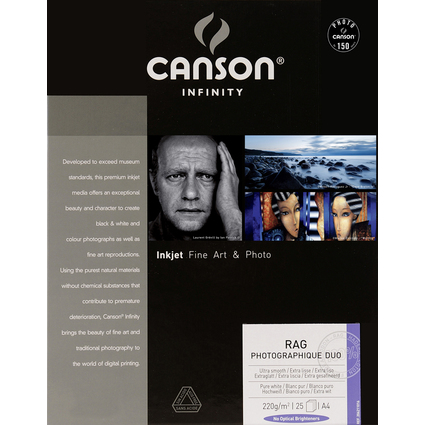 CANSON INFINITY Fotopapier "Rag Photographique Duo", A4