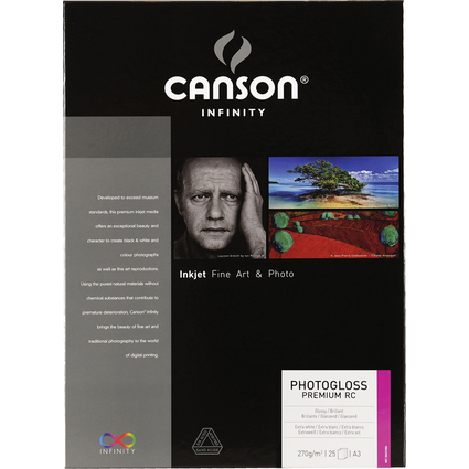 CANSON INFINITY Fotopapier "PhotoGloss Premium RC", A3