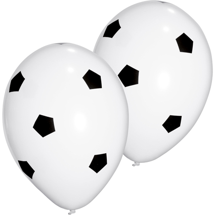 PAPSTAR Luftballons "Soccer", schwarz/wei