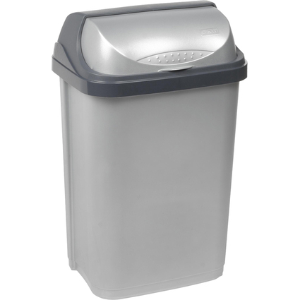 keeeper Abfallbehlter "rasmus", 25 Liter, silber