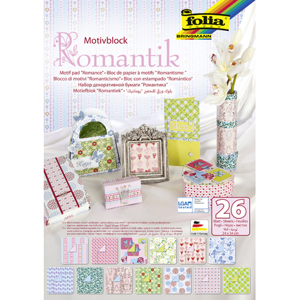 folia Motivblock "Romantik", 240 x 350 mm, 26 Blatt