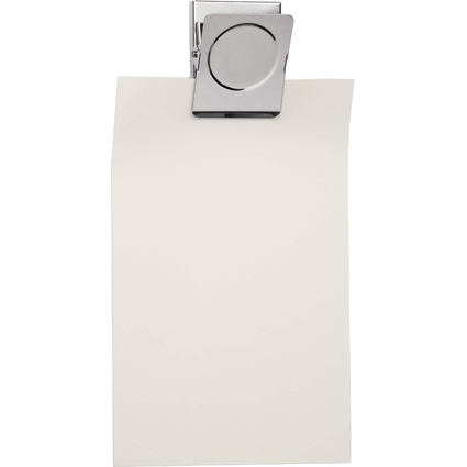 MAUL Papier-Klemmer mit Magnet, 40 mm, silber
