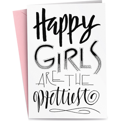 RMERTURM Grukarte "Happy girls are the prettiest"