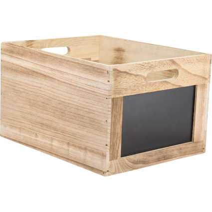 Securit Holzbox TABLECADDY, mit 2 Kreidetafelflchen