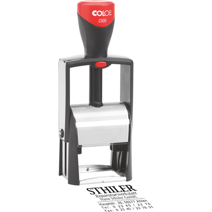 COLOP Textstempel Classic 2300, 7-zeilig, mit Gutschein