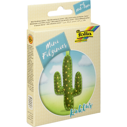 folia Mini Filz-Nhset "Filzinies", 6-teilig, Kaktus