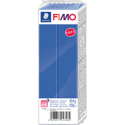 FIMO SOFT Modelliermasse, ofenhrtend, brilliantblau, 454 g