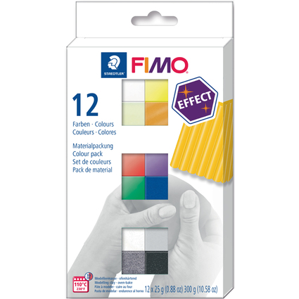 FIMO EFFECT Modelliermasse-Set, 12er Set