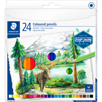 STAEDTLER Buntstift Design Journey, 24er Kartonetui