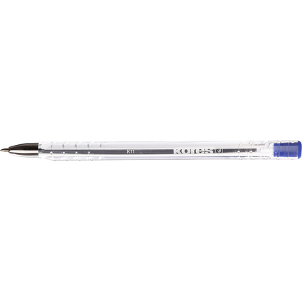 Kores Einweg-Kugelschreiber K-PEN Super Slide K11, blau