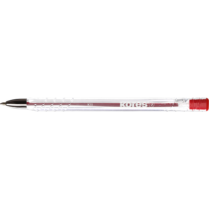 Kores Einweg-Kugelschreiber K-PEN Super Slide K11, rot