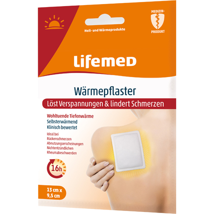 Lifemed Wrmepflaster, 95 x 130 mm, wei