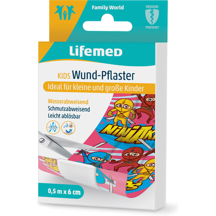 Lifemed Kinder-Wund-Pflaster "Ninjas", 500 mm x 60 mm