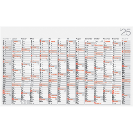 rido id Wandkalender "Plakatkalender Office II", 2025