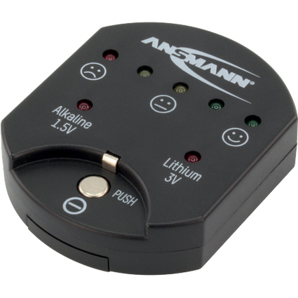 ANSMANN Batterie-/Akku-Tester, fr Knopfzellen, schwarz