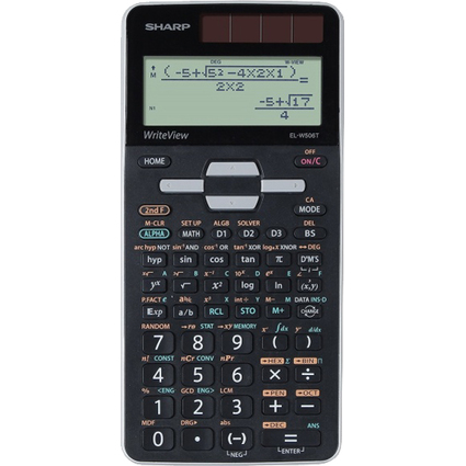 SHARP Schulrechner EL-W506T-GY, Farbe: schwarz / grau