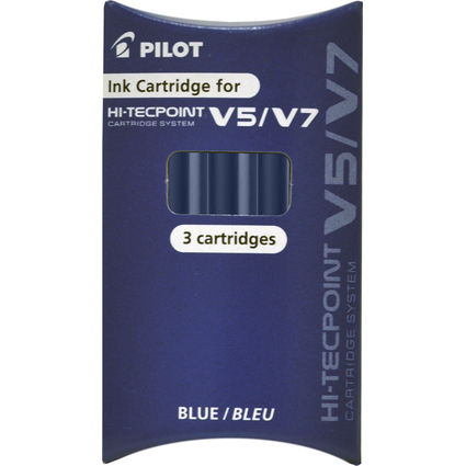 PILOT Tintenpatronen fr Tintenroller V5/V7, blau