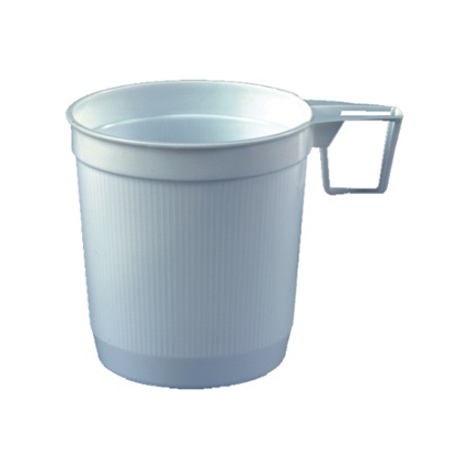 STARPAK Kunststoff-Kaffeetassen, 0,25 l, wei, 40er