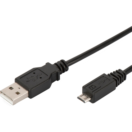 DIGITUS USB 2.0 Anschlusskabel, USB-A - Micro USB-B, 3,0 m