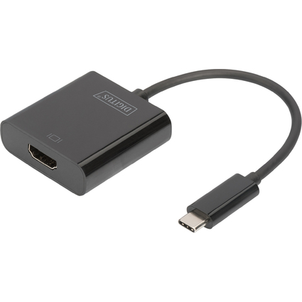 DIGITUS USB 3.1 Grafikadapter, USB-C - HDMI, schwarz